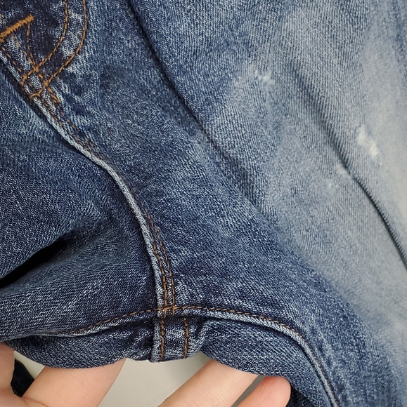 J BRAND Jake Distressed Boyfriend Jeans Broken Size 25 ~ Grunge Punk Streetwear - Picture 8 of 13